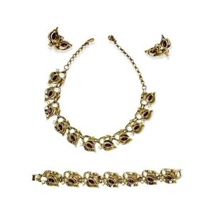 Charming Necklace and Ear Clips Set